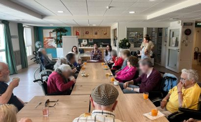 Rencontre intergénérationnelle à l'occasion de la semaine bleue à Mer Iroise à Brest